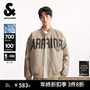 NBA联名短款 杰克琼斯男装 麂皮保暖棒球外套男 轻暖颜值羽绒服