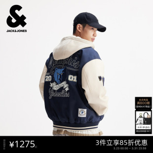春季 杰克琼斯男装 士年连帽棉服棉衣休闲外套225409023 商场爆款