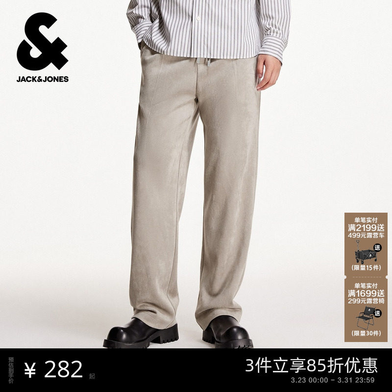 [商场爆款]杰克琼斯2026年春季潮流抽绳直筒长裤休闲裤22531D018