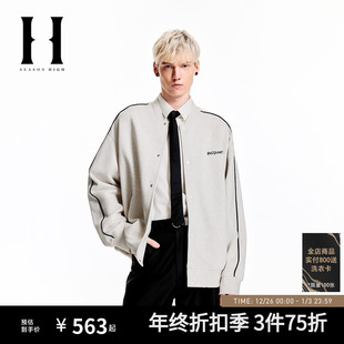 BSQ联名舒适潮流精致字母刺绣棒球服夹克外套男装 SEASON HIGH秋季