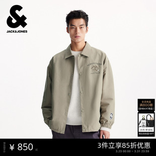 春季 杰克琼斯男装 NBA联名雄鹿队夹克外套男225321103 商场爆款