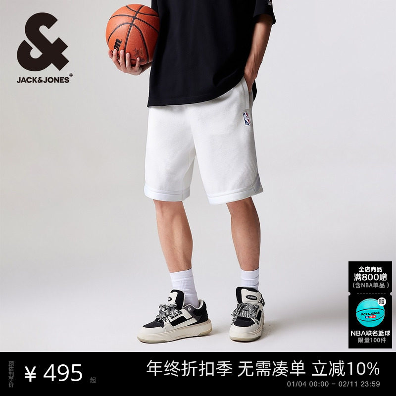 杰克琼斯男装NBA联名湖人队篮球潮流运动风短裤子五分裤2025年