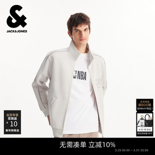 新款 2026春季 立领宽松百搭卫衣外套 NBA骑士队联名款 杰克琼斯男装
