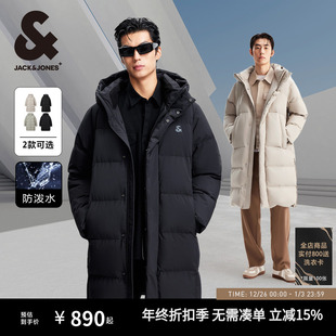 长款 杰克琼斯25年新款 保暖简约舒适防泼水中长 冬季 羽绒服 男装