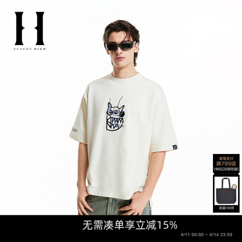 SEASONHIGH短袖休闲青年T恤