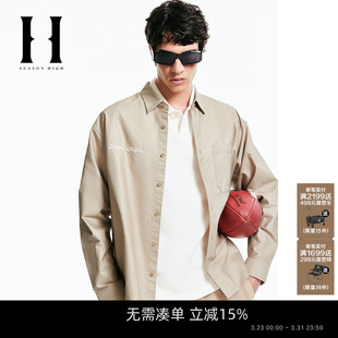 衬衫 NFL联名男装 个性 百搭潮流时尚 上衣 SEASON 舒适长袖 HIGH春季