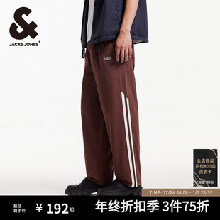 休闲裤 宽松阔腿机车风织带伞兵裤 长裤 子秋季 杰克琼斯男装 男款 新款