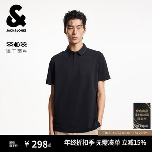 新款 翻领T恤高级polo衫 男装 立体胶印速干半短袖 士式 杰克琼斯秋季