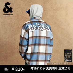 外套宽松上衣2254O3003 衬衫 杰克琼斯NBA联名秋季 男装