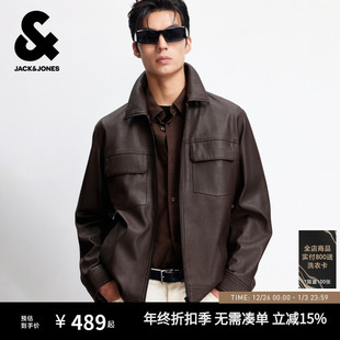长袖 杰克琼斯25年新款 夹克纯色百搭正肩通勤款 秋季 外套 男装