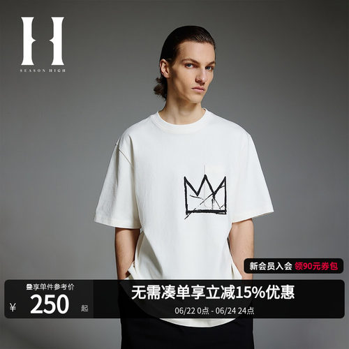 SEASONHIGH夏季BSQ联名男装T恤