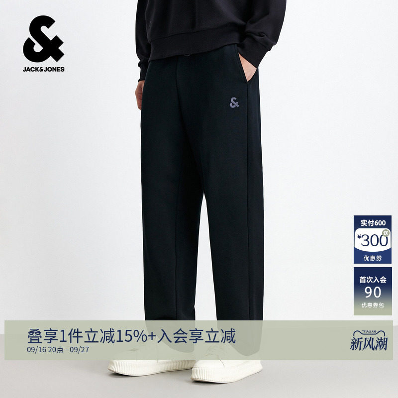 杰克琼斯美式直筒运动长裤卫裤