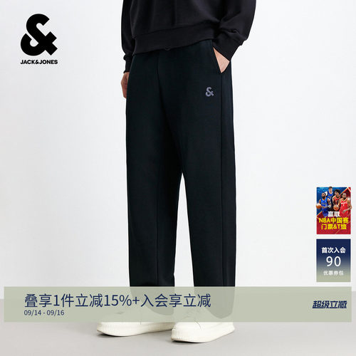 杰克琼斯美式直筒运动长裤卫裤