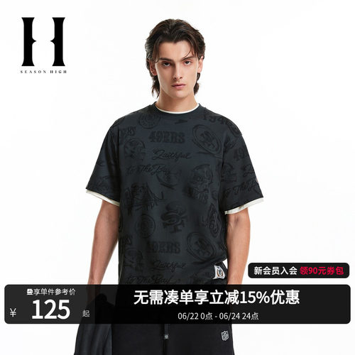 SESONHIGH短袖休闲青年T恤