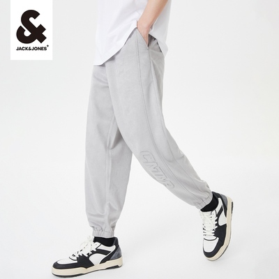 杰克琼斯仿麂皮绒裤子男卫裤