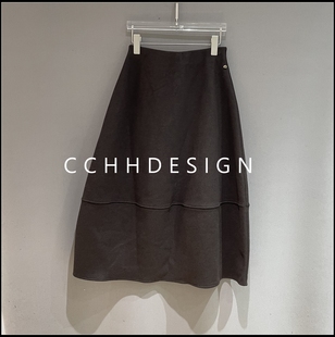 高腰显瘦气质时尚 新款 宽松休闲百搭中长半身裙 2025冬季 欧洲站女装