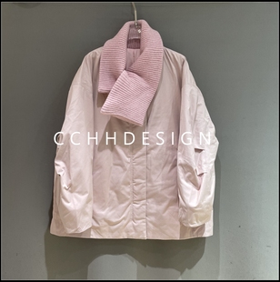 欧洲站女装2025年冬季气质时尚翻领气质显瘦洋气宽松短款立领外套