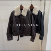 特价 秒杀 询价问客服 复古宽松休闲翻领设计感短款 纯色简约外套