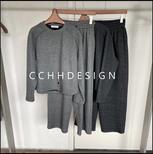 2025春季 宽松显瘦高级感长袖 新款 休闲百搭款 两件套 时尚 欧洲站女装