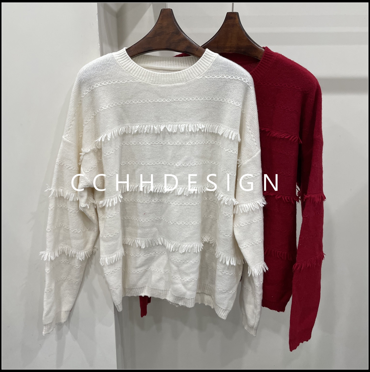 欧洲站女装2025冬季新款慵懒风高级感拼接时尚设计感短款长袖毛衣