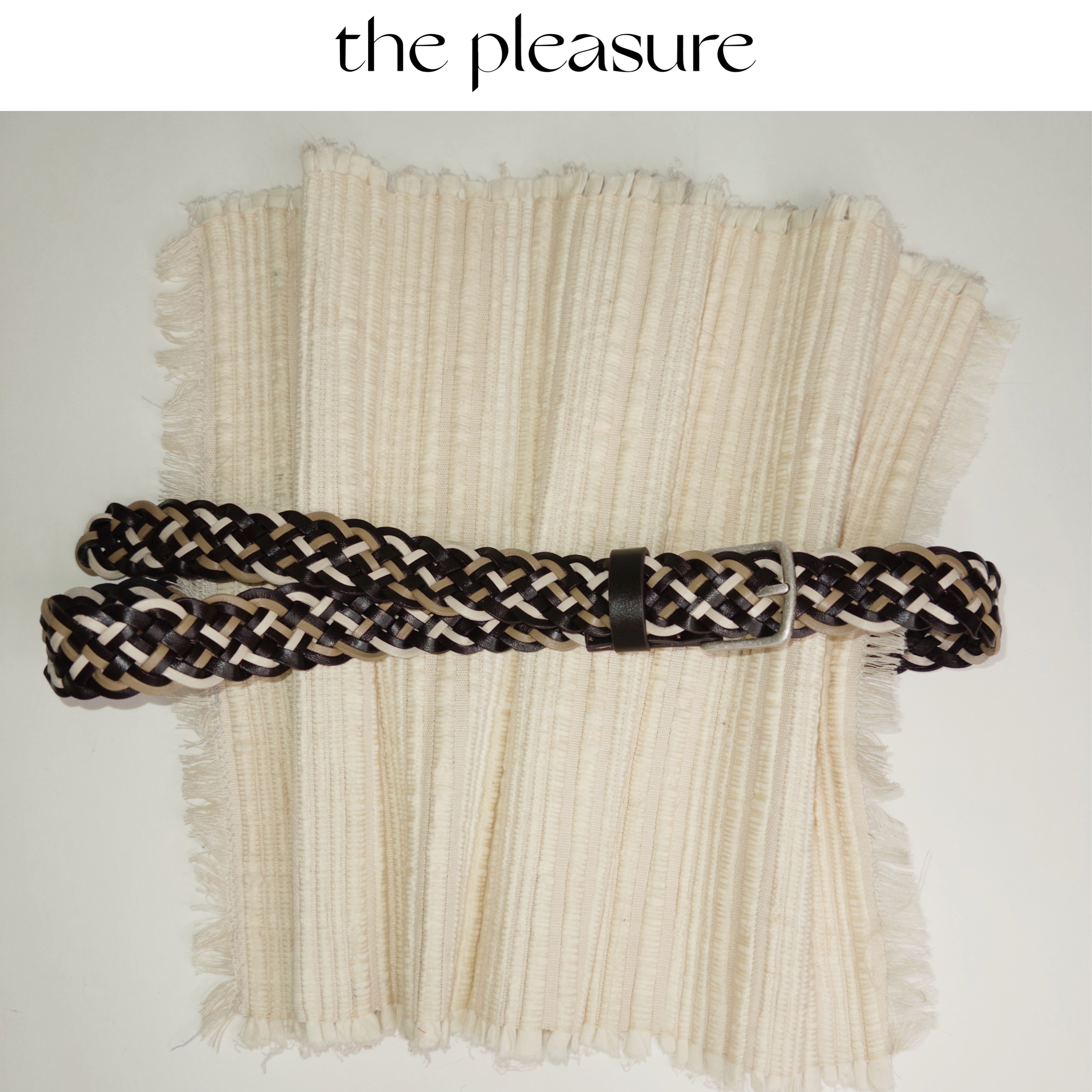 thepleasure重磅编织皮带