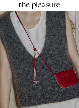 the pleasure【节日礼物】新款乐福钱包迷你斜挎包牛皮反绒皮圣诞