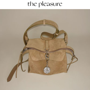 the pleasure新品漫游包24牛皮拼接斜挎单肩百搭轻盈松弛盒子包