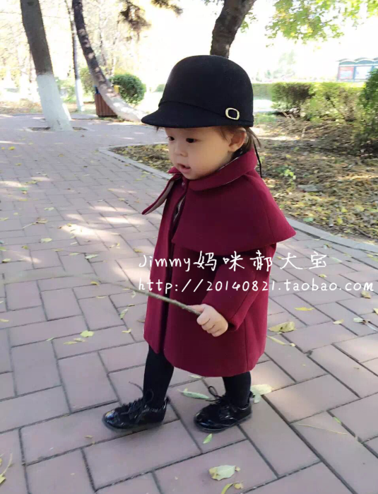 Manteau pour fille JIMMY.Z en cachemire - Ref 2161615 Image 1