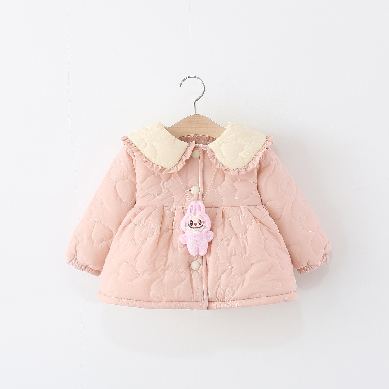 女童棉服冬季加厚加绒