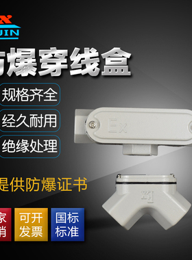 厚件防爆穿线盒 防爆过线盒三通 四通 角通 直通 弯通BHC系列