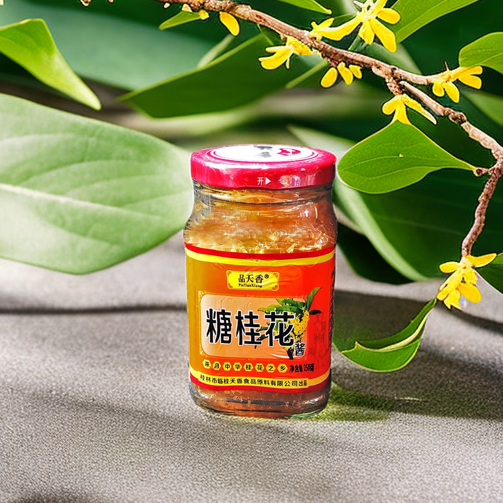 品天香桂林正宗天然糖桂花酱商用桂花果酱冰粉瓶装蜂蜜马蹄桂花糕