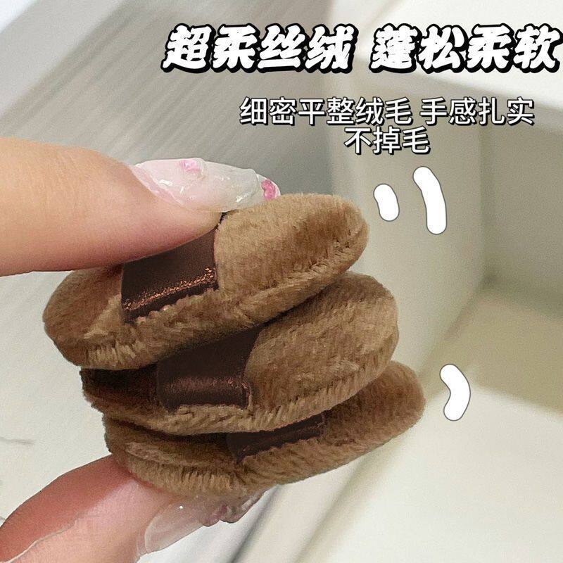 拇指植绒粉扑手指迷你mini小粉扑图片