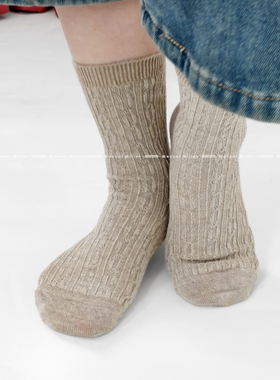 S113 亚麻世家 长筒汉麻袜子 男女提花编织款 舒适按摩透气干爽