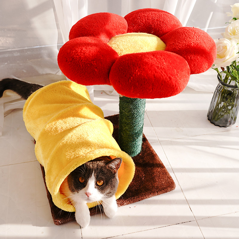 凯瑞花朵猫爬架猫窝冬季保暖猫树一体别墅麻绳柱猫架子加绒猫隧道|ruв категории животное/Животное питание и принадлежностей, кошка/собака игрушка, кошка на раме - от Buy2taobao.com для оказания профессиональной услуги покупки агента Taobao