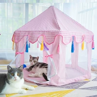 Cat Nest Villa House Đóng Cat House Cũi mèo Lều Bốn mùa Universal Cat Nest Pet Cat Delivery Room Mùa hè - Cat / Dog hàng ngày Neccessities Bát cho chó ăn