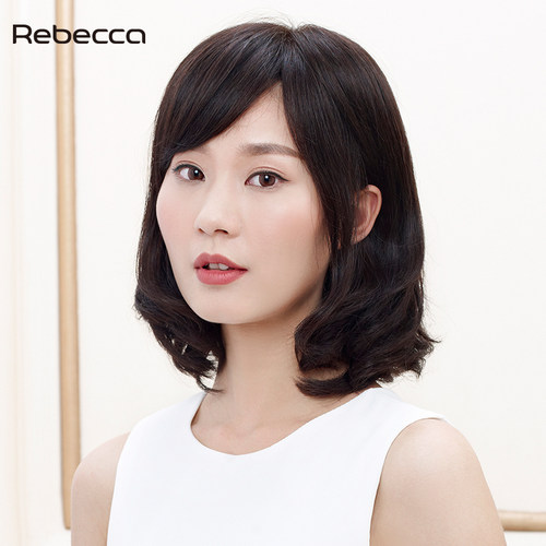 瑞贝卡假发女梨花头短卷锁骨发