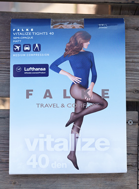 新品德国Falke vitalize 40D 绒质柔软微塑型压力连裤袜丝袜40546