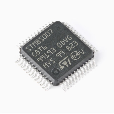 原装正品 STM8S007C8T6 LQFP-48 24MHz/64KB闪存/8位微控制器-MCU