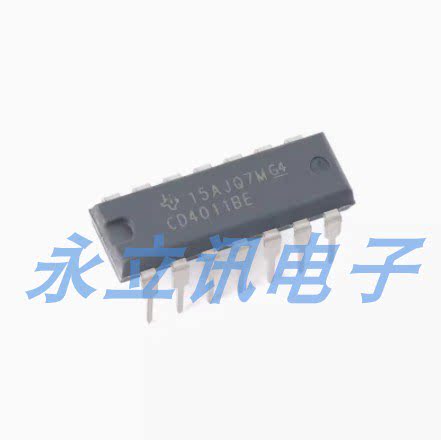 原装正品 直插 CD4011BE PDIP-14 四路2输入与非门逻辑芯片