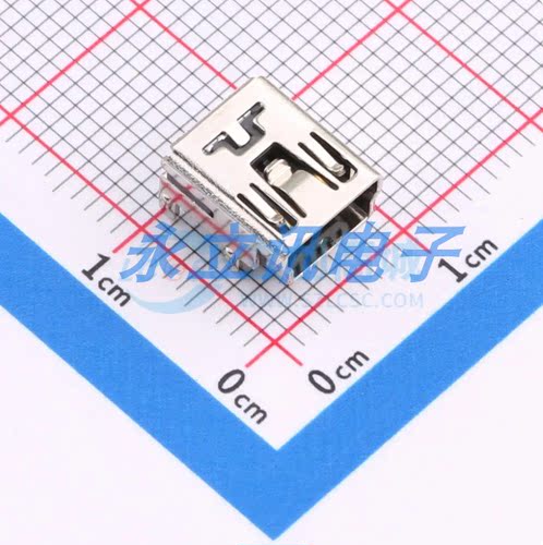 UX-151-ARG4 USB 2.0连接器 Mini-B 母 卧贴5P 体长(L)9.5mm 1.5A