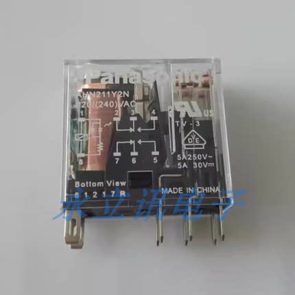 原装正品 AHN211Y2/AHN211Y2N AC220V 8脚 两开两闭 中间继电器