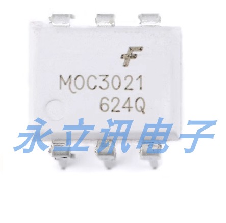 MOC3021M DIP-6 三端双向可控硅/SCR输出 光隔离器芯片 原装正品