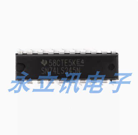 原装正品 直插 SN74LS245N 八同相三态总线收发器逻辑芯片 DIP-20