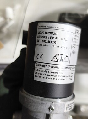 全新霍科德VG20R02NT31D燃气电磁阀 德国原装正品全新拍前请询价