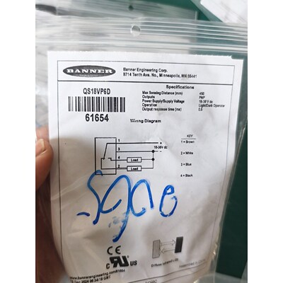 邦纳 QS18VP6D 光电传感器全新正品全新拍前请询价