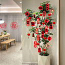 旦 饰马年布置挂件客厅春节盆栽发财树小灯笼挂饰元 2026新款 新年装