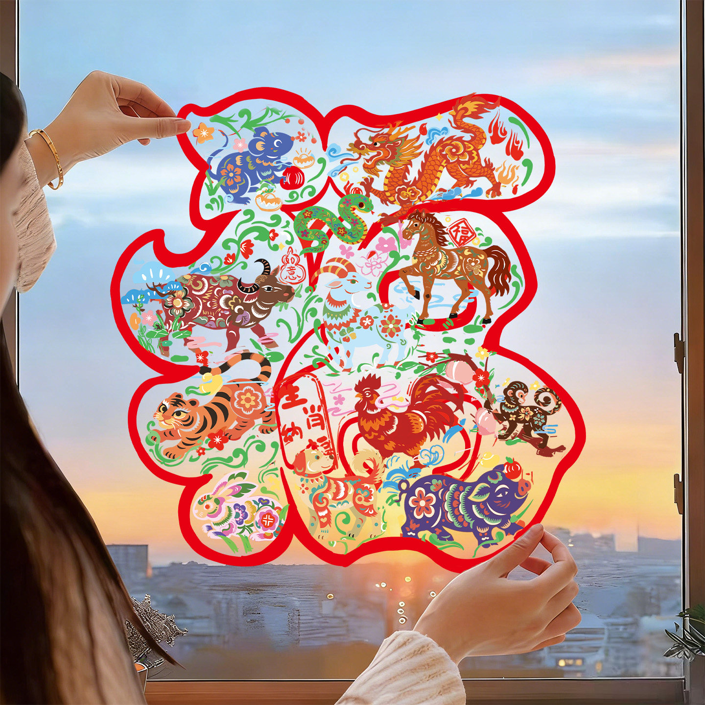 福字2026年新款厨房玻璃门贴新年装饰静电贴马年窗花贴画过年贴纸,节庆用品/礼品,福字/窗花/窗贴,淘宝优惠券,粉丝福利购,淘宝优惠卷