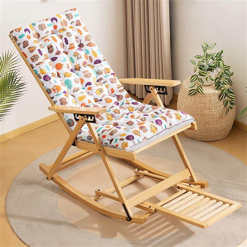 躺椅专用垫摇摇椅午睡椅藤椅折叠椅懒人椅秋冬加厚靠背坐垫一体