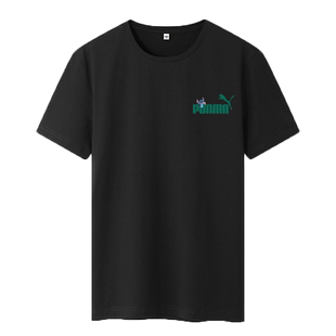 夏季短袖t恤男士印花纯棉圆领宽松ins潮流新款青少年男装长袖潮牌