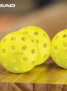 HEAD海德匹克球PICKLEBALL比赛训练用球3粒罐装PENN OUTDOOR